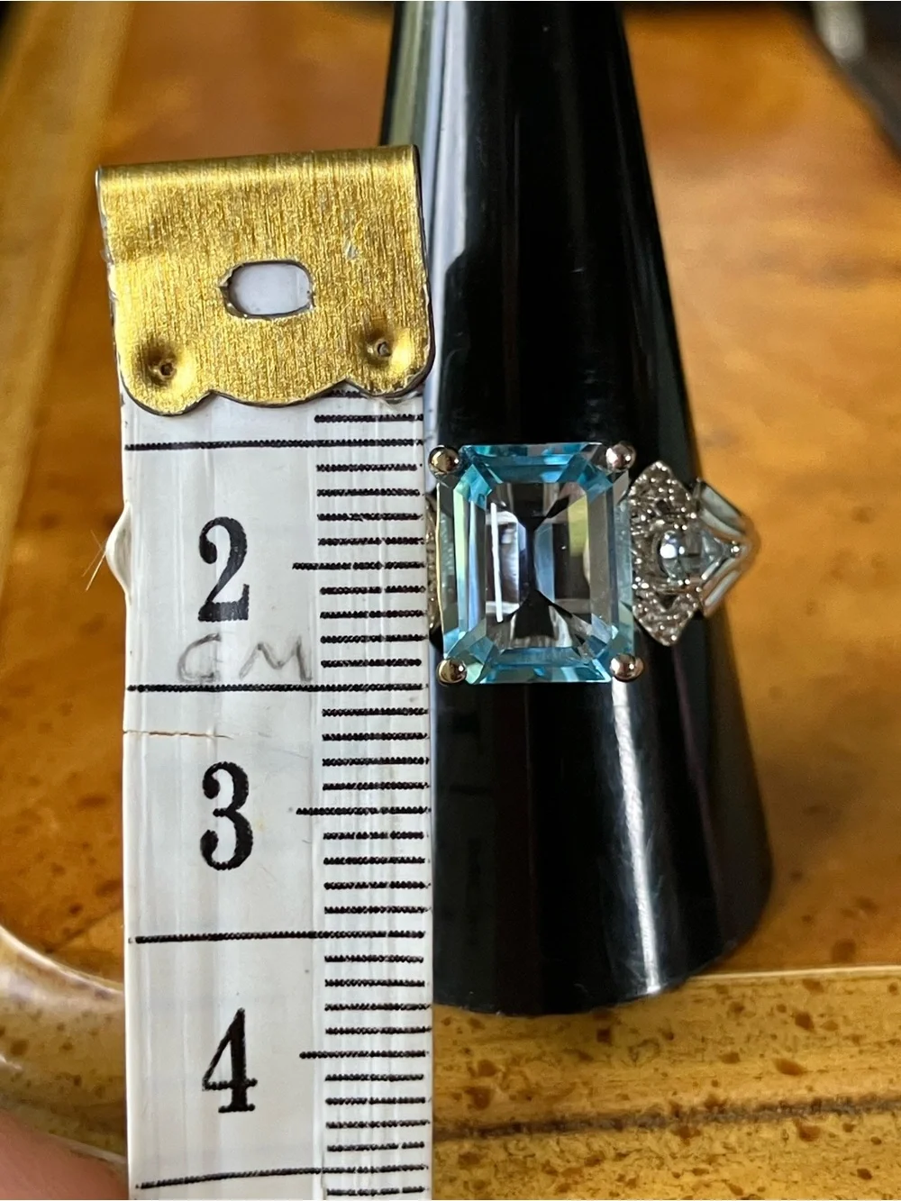 Sky Blue Topaz Sterling Silver Ring Size 10
